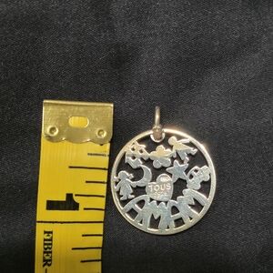 Tous Large Silver Mama Pendant Silver Plated Tous